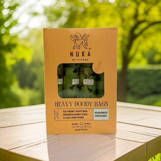 Nuka® Heavy Doody Waste Bags - Eco-Friendly, Compostable Dog Poop Bags for All Pets - 360 Count